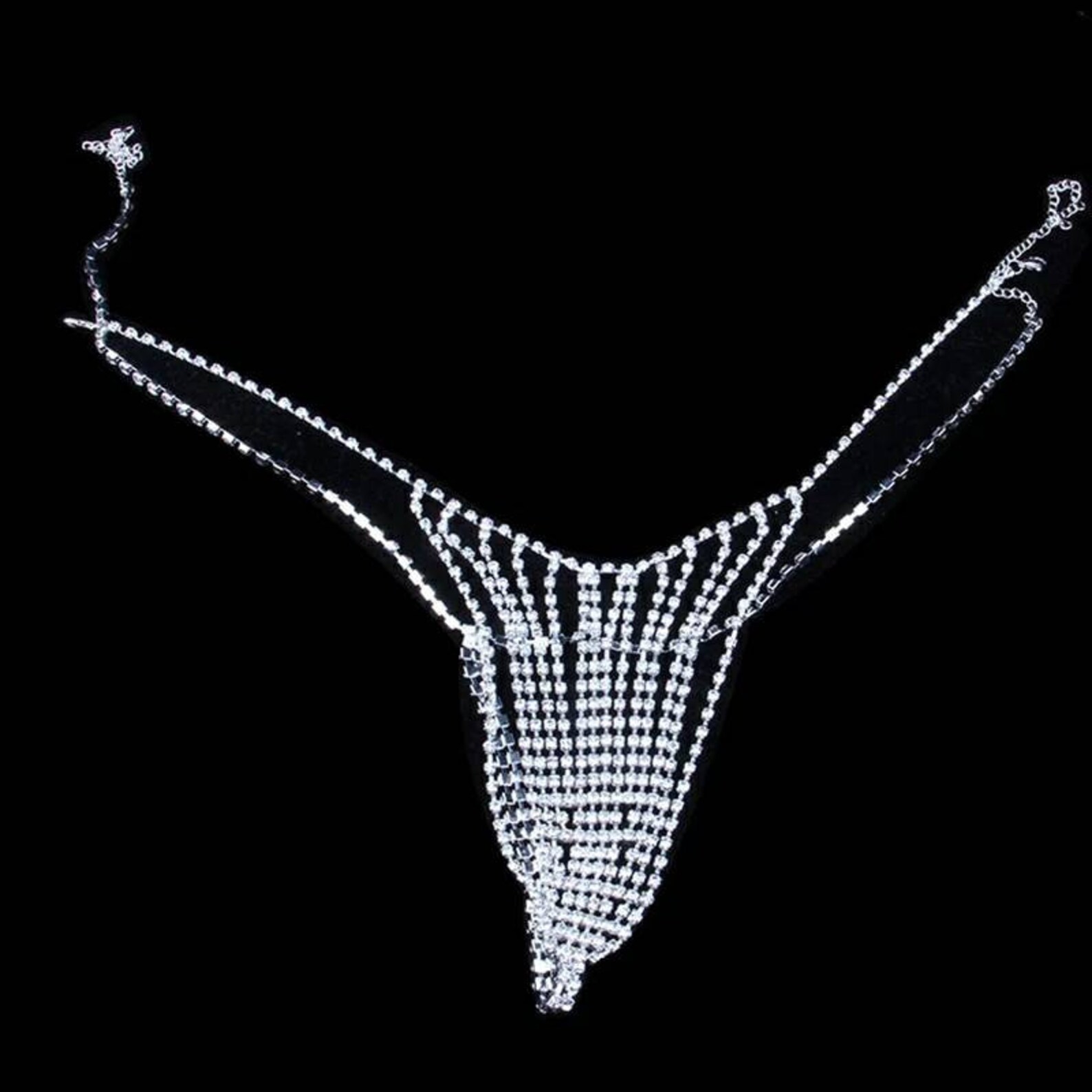 Simple Waist Sexy Bikini Rhinestone Underwear Belly Chain Etsy