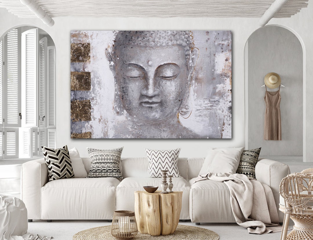 Buddha Home Decor Lord Buddha Painting Buddha Wall Decor Etsy