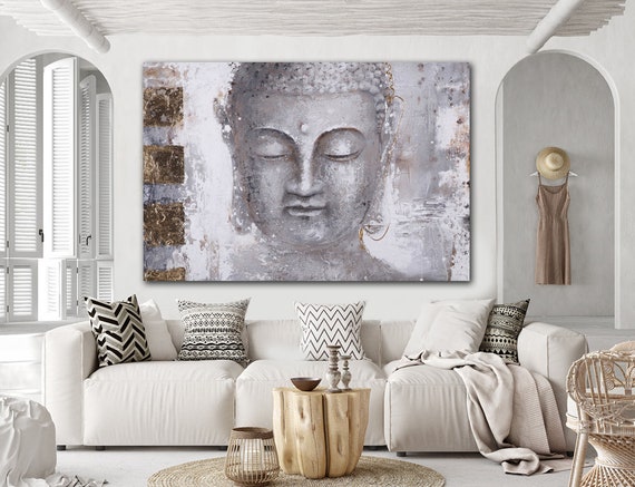  HOLEILUCK Decor Wall Art for Living Room Large Size Decoracion  Salon Casa Canvas Painting Buddha Modern Aesthetic Room Decor  70x180cm/28x71in Unframed Wall Canvas Art: Posters & Prints
