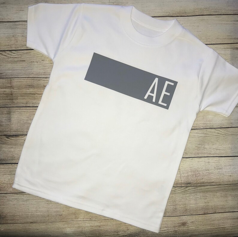 t shirt with initials