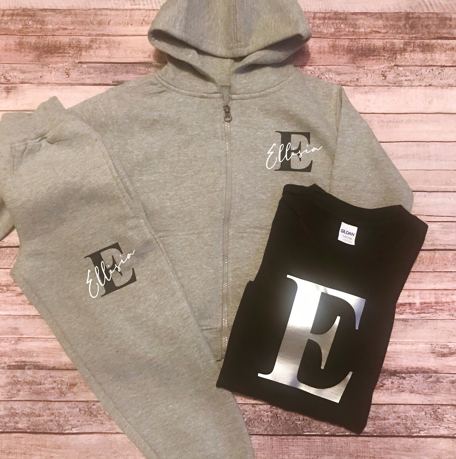 Kids Tracksuit Personalised Name Initials Jacket Joggers Etsy