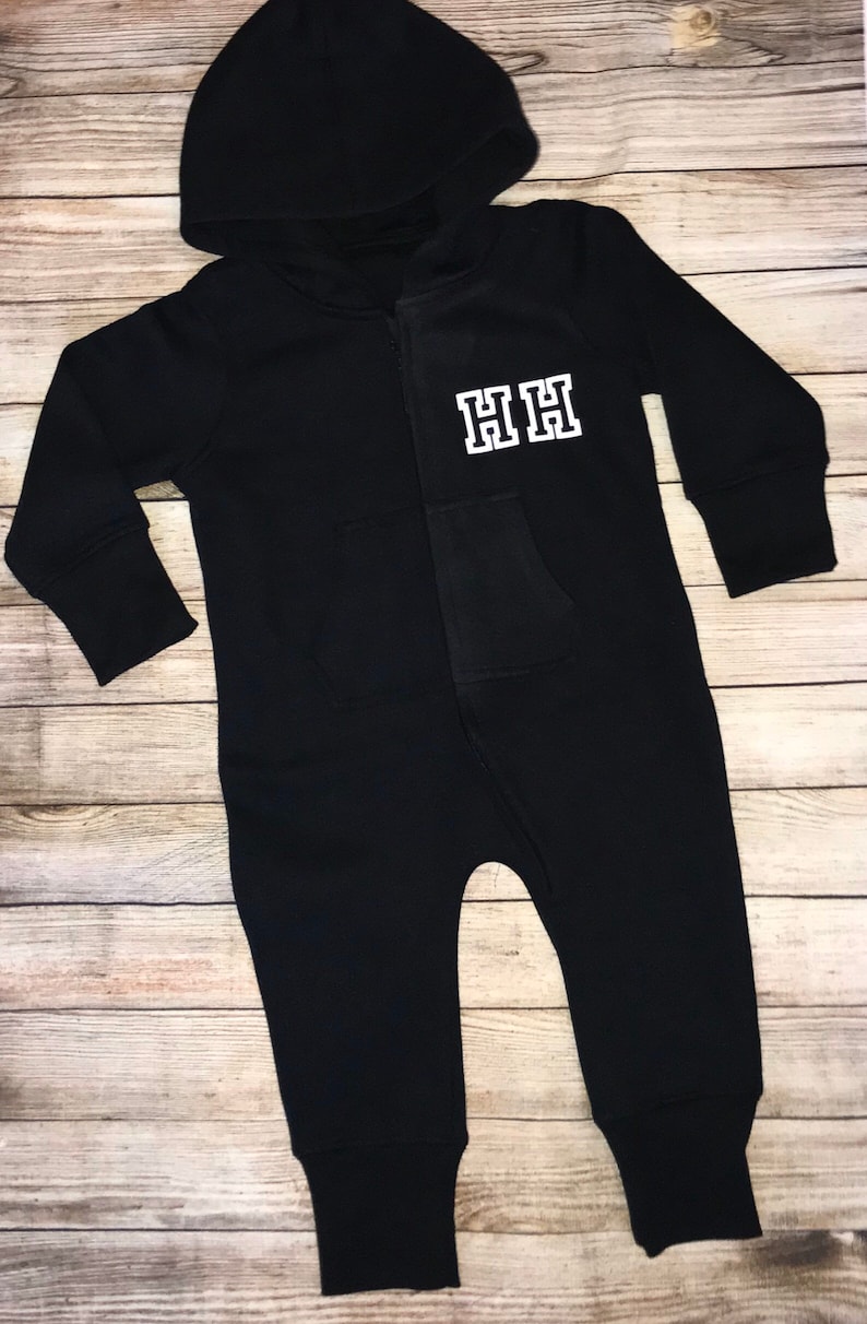 boys Clothes baby clothing kids baby Jumpsuit toddler Girls Clothes Personalised All in One Fleece Hooded Onesies Onesie