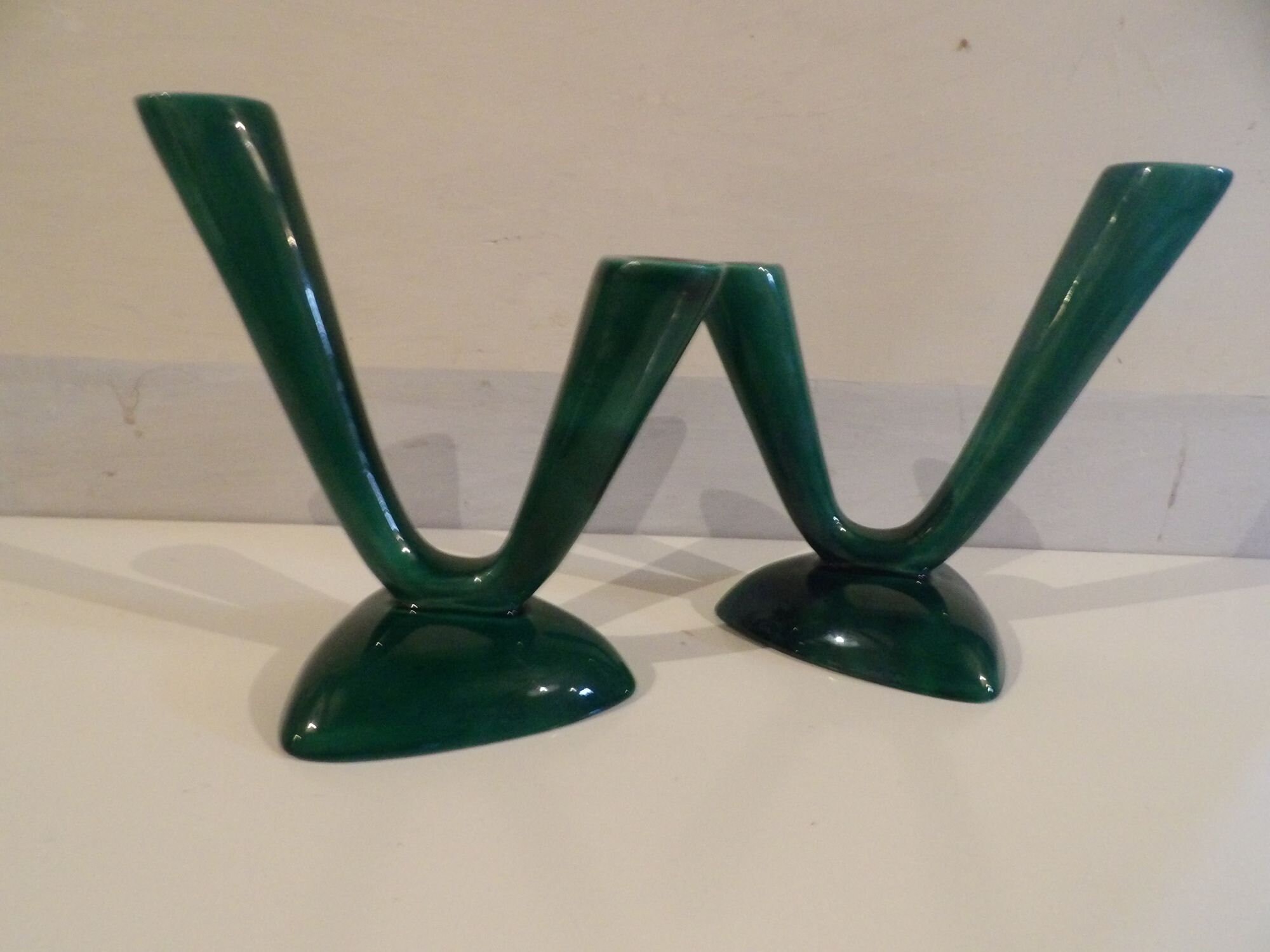 Paire de Bougeoir Céramique