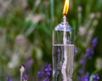 Planter Torch - Hand blown glass - Oil garden lamp