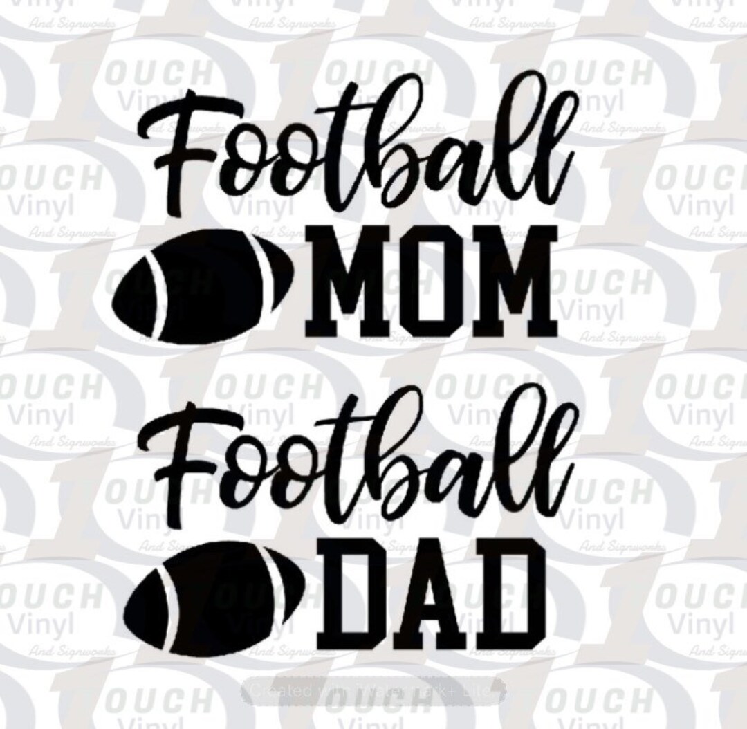 Football Mom & Dad SVG - Etsy