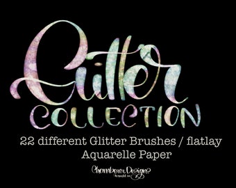 22 Pinceles Glitter más buscados Procreate