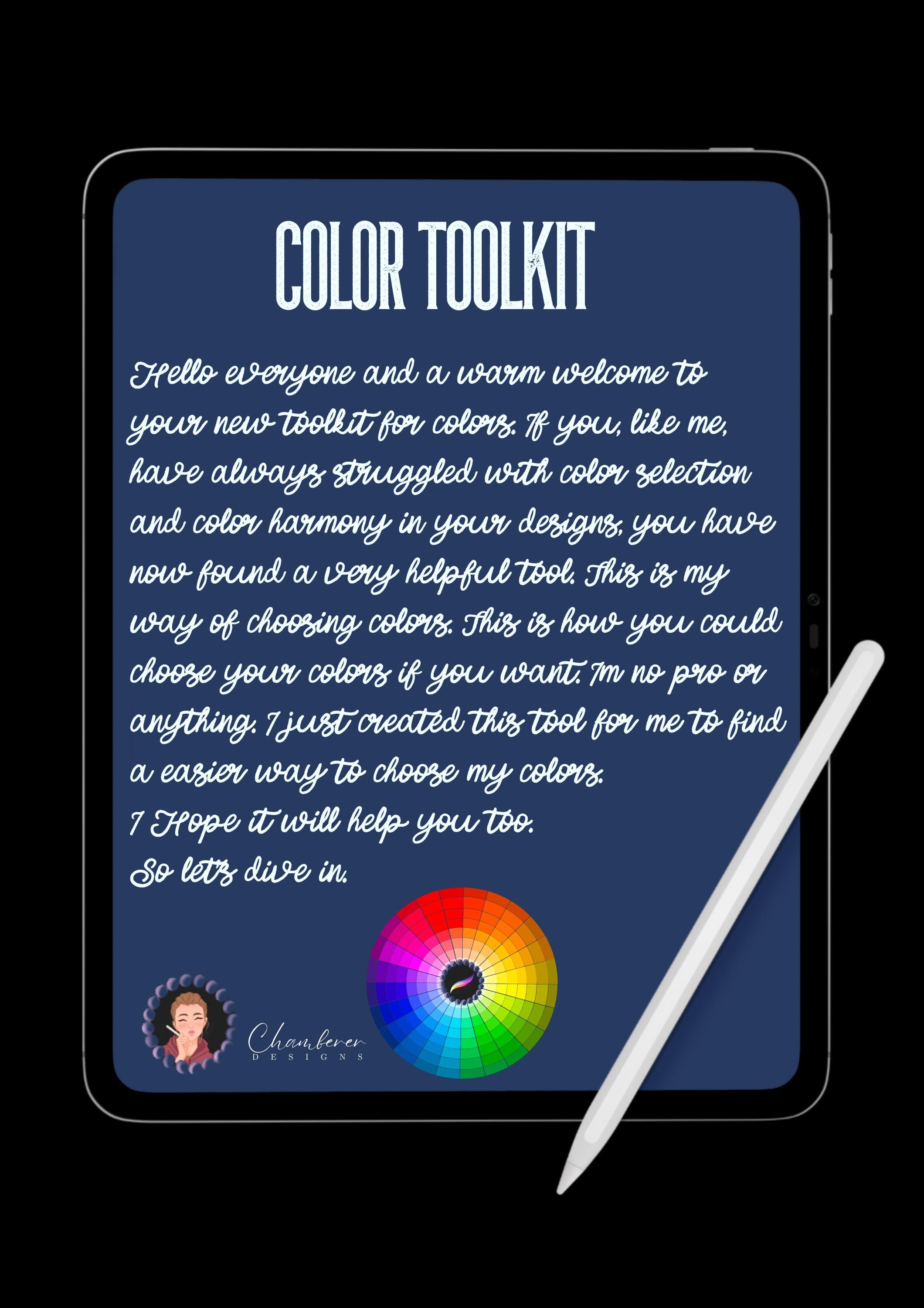 Color Wheel Toolkit/workbook for Procreate - Etsy