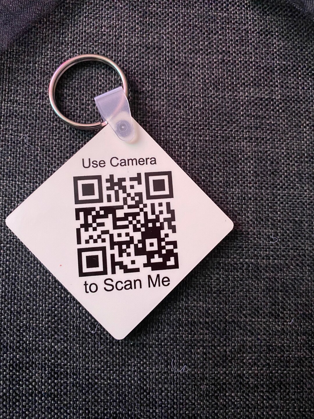 Video Keychain W/ QR Scanner two Sided Etsy