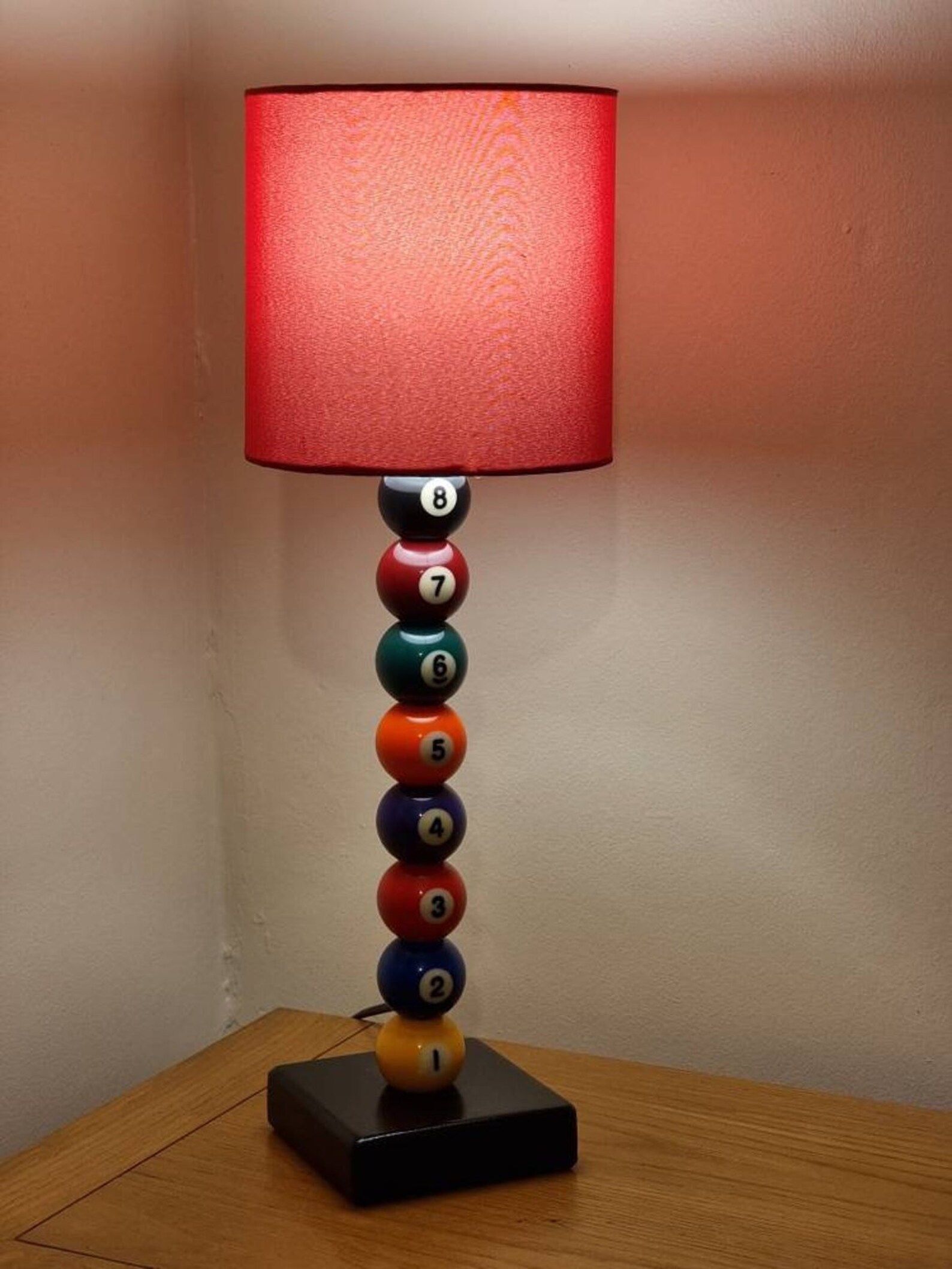 Pool Ball Lamp Perfect for Mancave or Home Office Spots Etsy