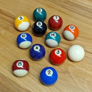 Pool snooker ball paperweights desk toy