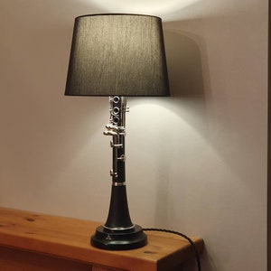 Custom Crafted Lamps: Unique Saxophone, Trumpet, Cornet, and Clarinet Lamps Small clarinet lamp