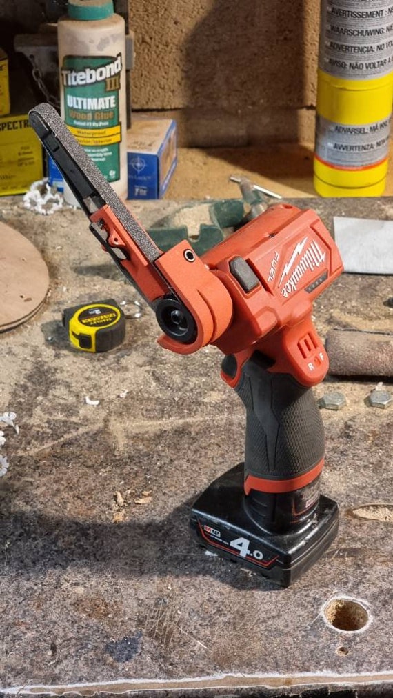 Milwaukee M12 Cut off Saw to 10mm Bandfile Belt Sander Conversion Kit for FCOT 2522 Etsy Canada