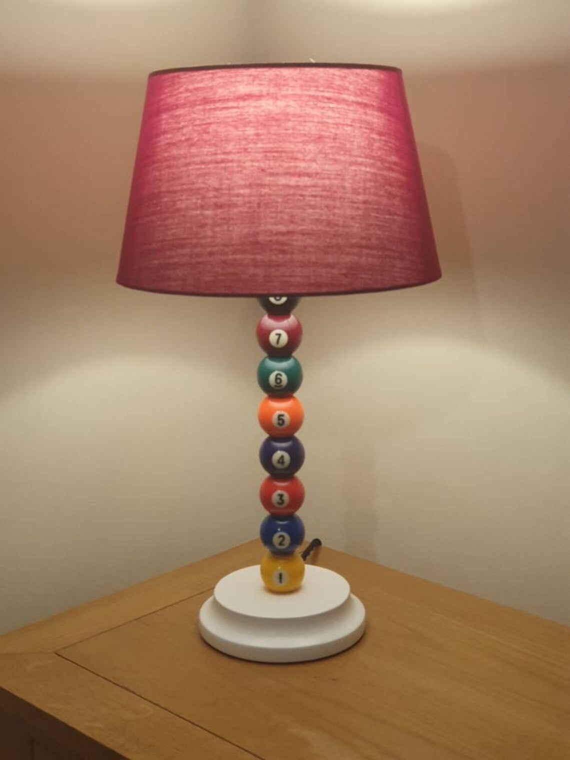 Pool Ball Lamp Perfect for Mancave or Home Office Spots Etsy