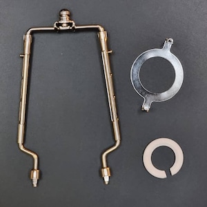American lampshade adapter, harp, finneal, adjustable