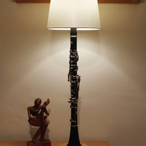 Custom Crafted Lamps: Unique Saxophone, Trumpet, Cornet, and Clarinet Lamps Large clarinet lamp