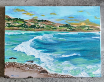 Surf's up- original acrylic painting