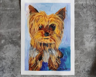 Pet portrait- original acrylic painting made to order