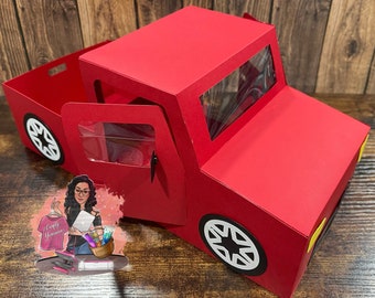 Paper truck, 3d paper truck assembled, gift box, Valentine’s Day, Father’s Day, Anniversary