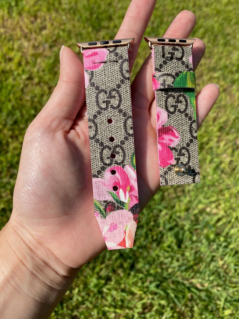 Repurposed designer canvas Apple Watch bands Etsy