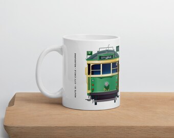 Coffee Mug - Melbourne Tram - City Circle