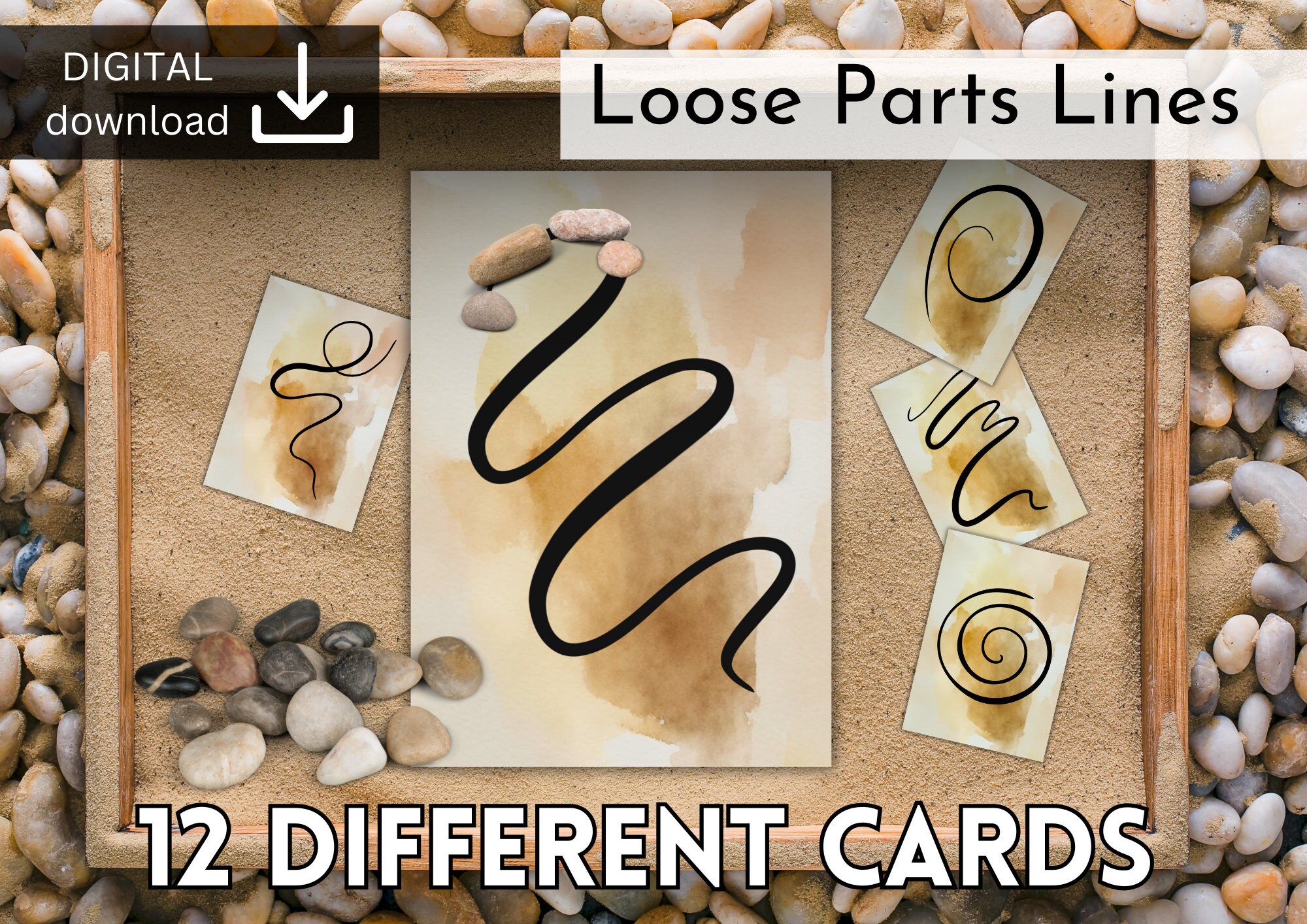 Reggio Pattern Activity Loose Parts Play Printables, Pre-writing Activity, Reggio Inspired ...