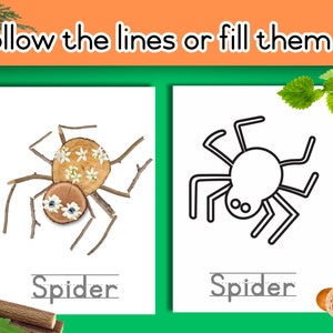 Halloween lösa delar lek höst | Halloween aktivitet utskrivbar | naturaktivitet | förskola Reggio klassrum | skogsskola idéer bild 3
