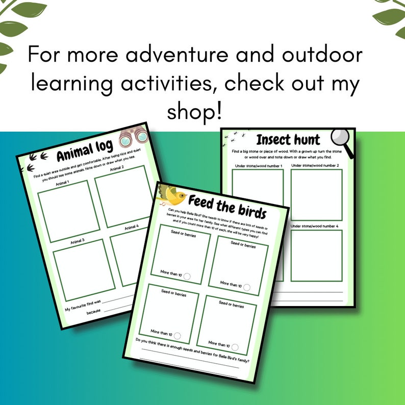 Nature Hunt Detective Printable | Outdoor Activity Sheets for Children ...