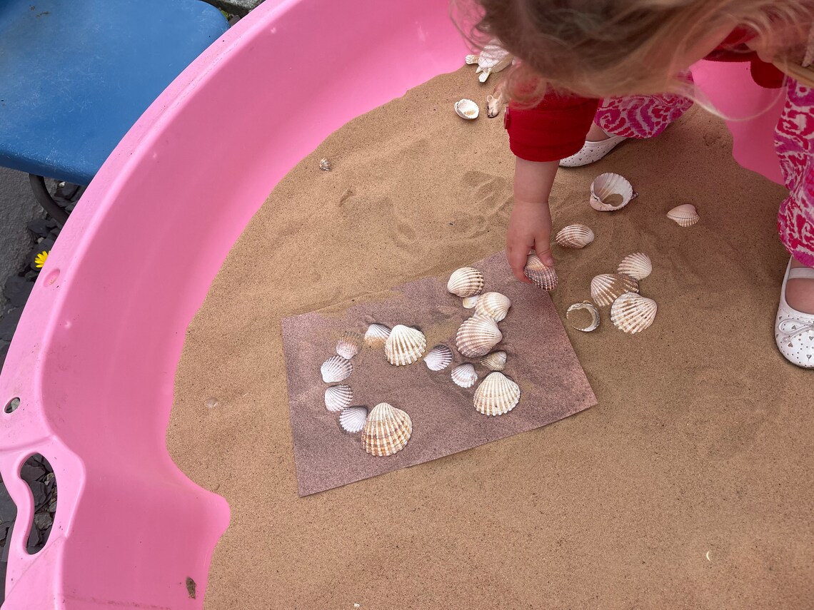Beach Number Cards Sand Shells Seaside 0-10 Numbers Printable EYFS ...