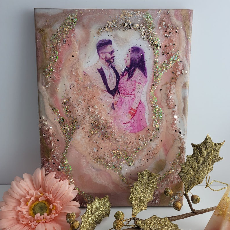 Rose Gold and Gold Home Decor Collection/set Geode Inspired Etsy