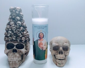 Saint Jude/san judas prayer candle preparada, prepared