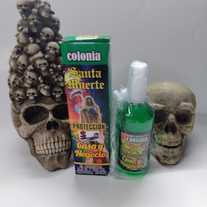 Santa Muerte  Holy death Spray perfume Protection Casa y Negocios (Home and Business).