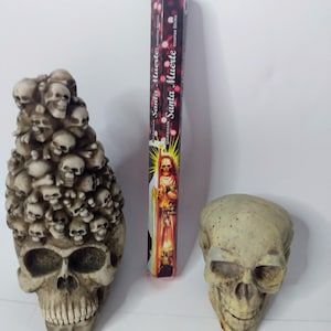 Santa Muerte Red Incense with Prayer on Box.