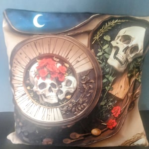 Santa Muerte soft pillow cover