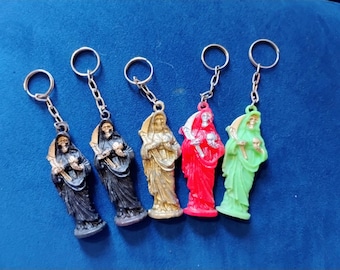 Santa muerte key chain