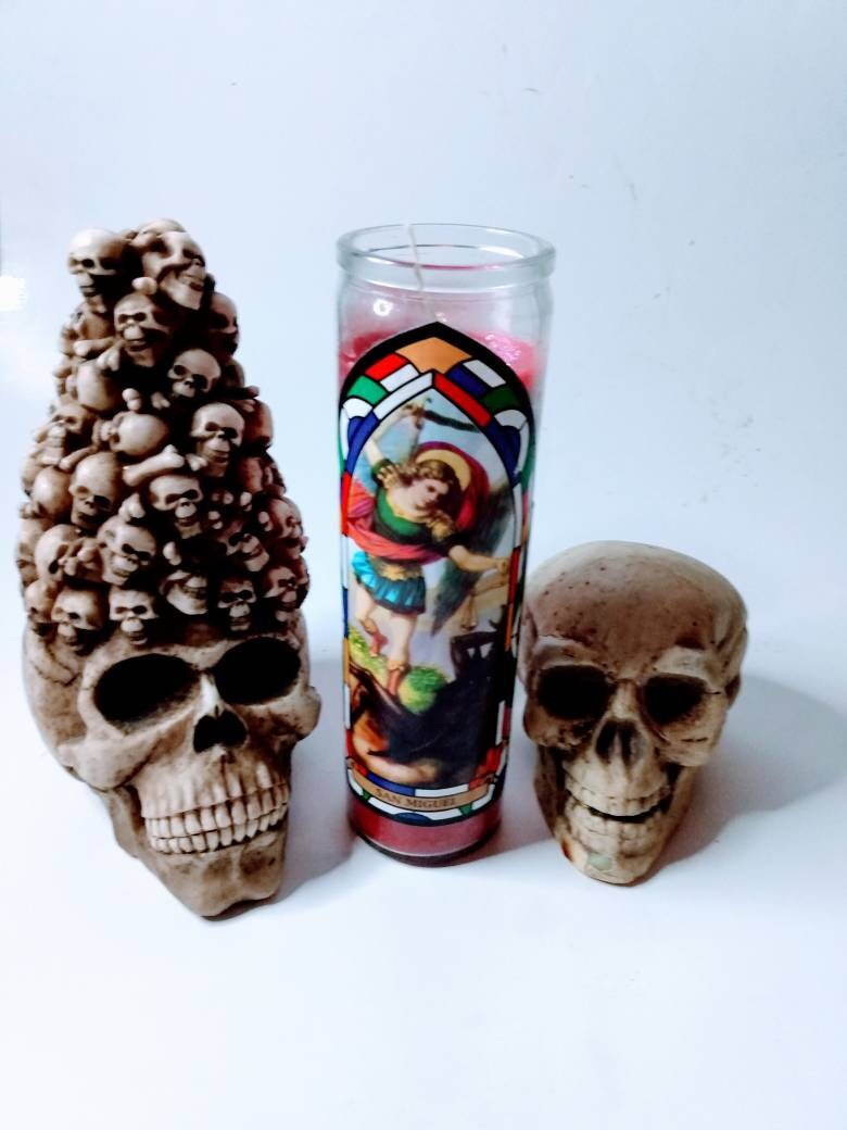 St Michael archangel prayer candle.