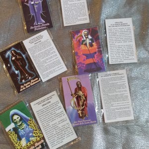 Santa muerte Gebetsbildchen 1,5x3 inches