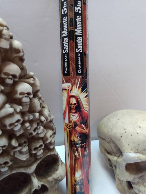 Darshan Santa Muerte Räucherstäbchen – 5-in-1, 6 Packungen Mit Je 20 Stäbchen, Mit Natürlichen ätherischen Ölen
