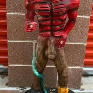 Satan luzbel Satanas diablo demonio estatua rojo rojo