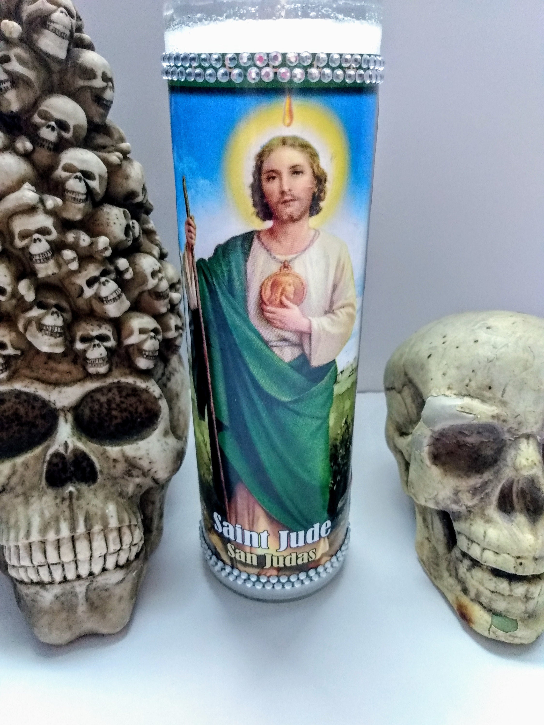 Saint Jude/san Judas Prayer Candle Preparada Prepared Etsy UK