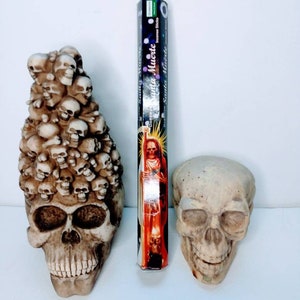 Santa Muerte black incense, with prayer on box protection