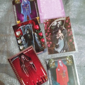 Santa muerte große Gebetskarten 3x4 XL