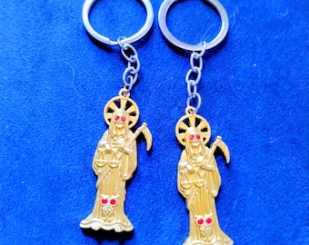 Santa Muerte key chain