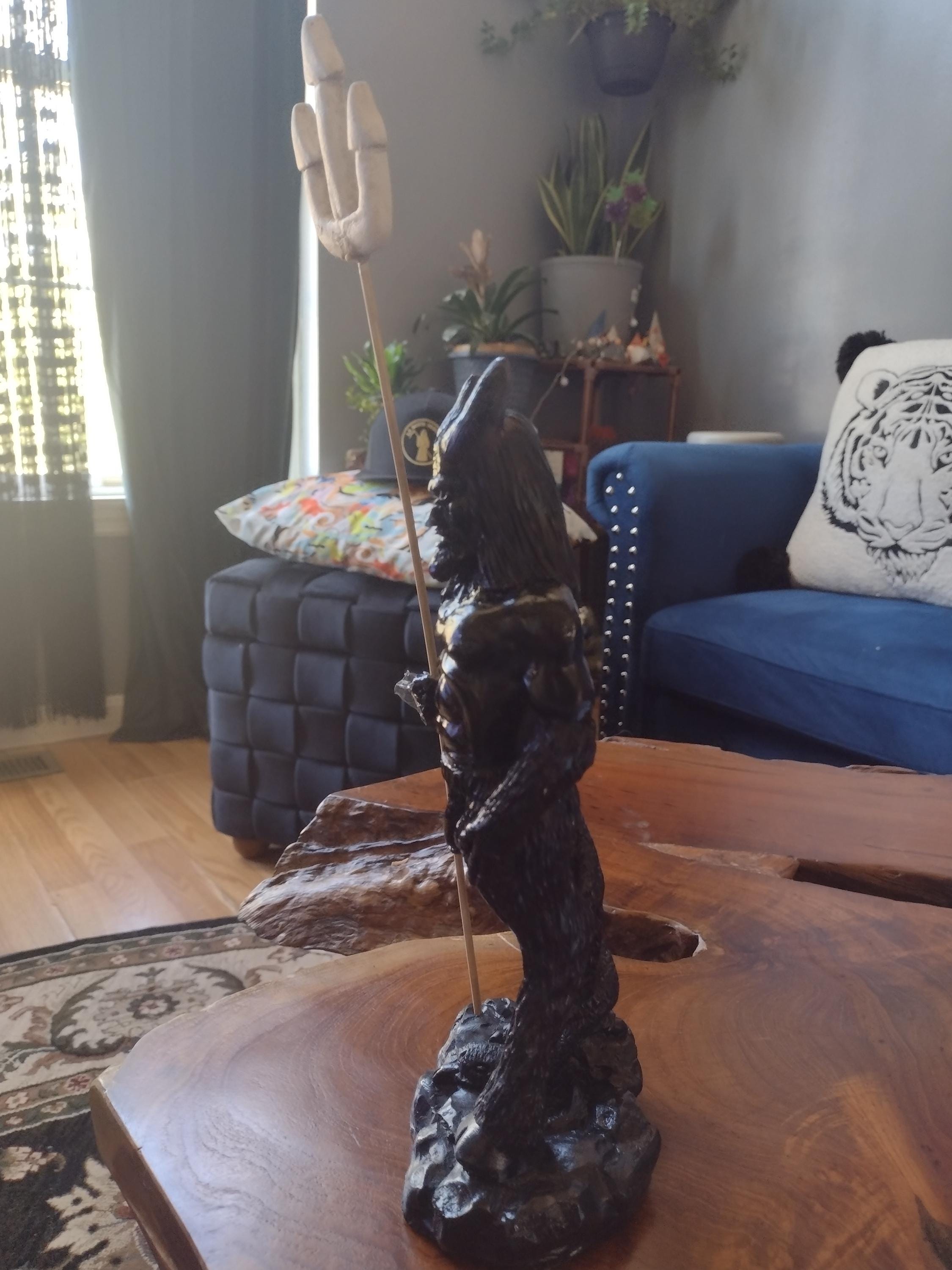Lucifer Satan Demon Devil Black Statue - Etsy Denmark