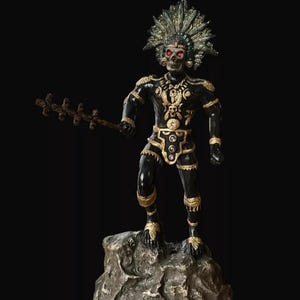 Mictlantecuhtli dios de los muertos Aztec Statue