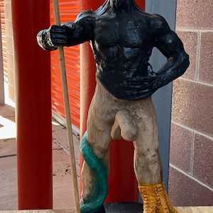 Satana demone diavolo malvagio statua nera