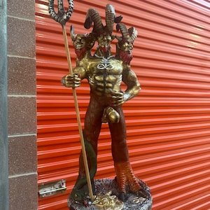 Asmodeus 3 Headed Devil Demon Statue