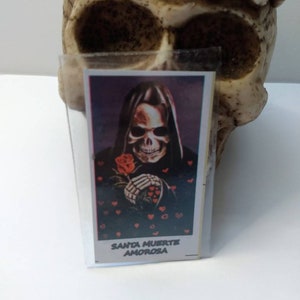 La Santa Muerte  amarosa  laminated prayer card