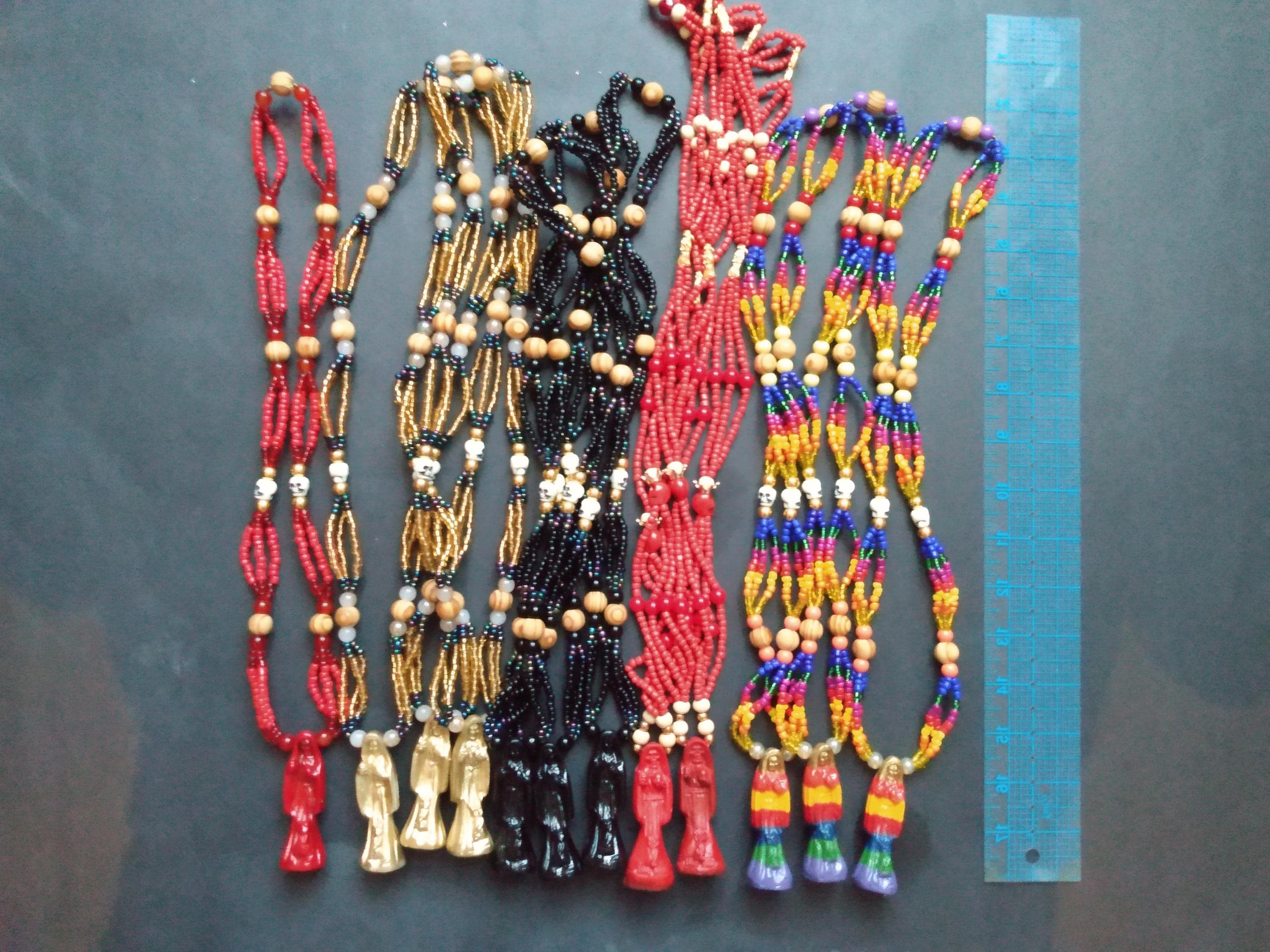 Santa muerte mazo collares holy death necklace s  protection