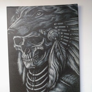 Aztec canvas Azteca cuardo