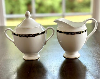 Wedgwood Preston Creamer and Sugar Bowl